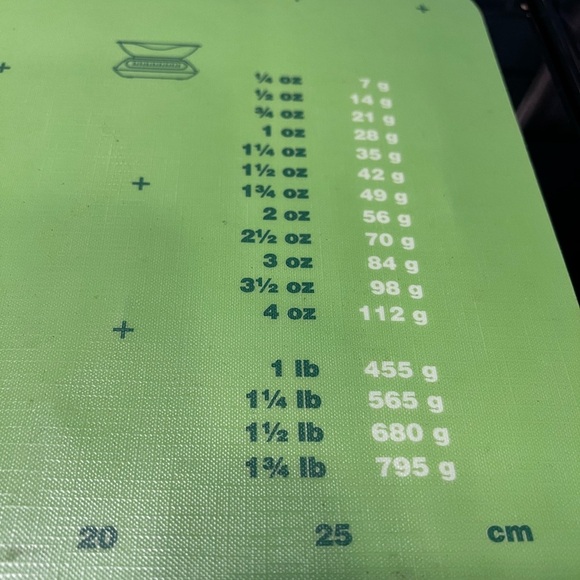 Tupperware Pastry Mat Baking Mat, Non-Slip Dough Rolling Mat with Measurements - Picture 5 of 8